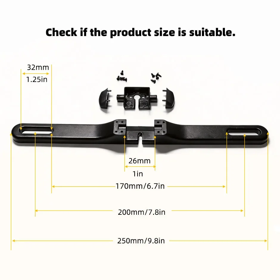 HD Rear View Backup Camera License Plate Bracket Dash Cam Mirror Camera License Plate Frame Mount Decor Universal Accessories