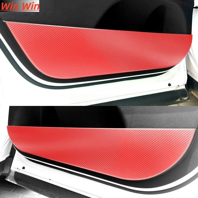 

Для HYUNDAI SANTA FE 20-22 дверная противоударная наклейка модифицированный узор из углеродного волокна внутренняя автомобильная пленка аксессуары модификация