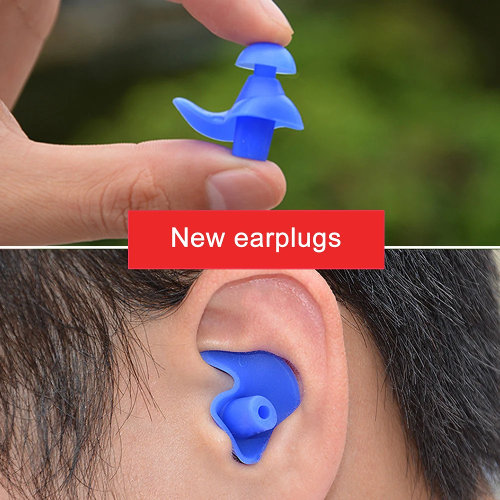 Earplugs Water Sports Swimming Accessories Silicone Soft Portable Dust-Proof Ear Plugs With Box Diving Water Waterproof Ear Plug