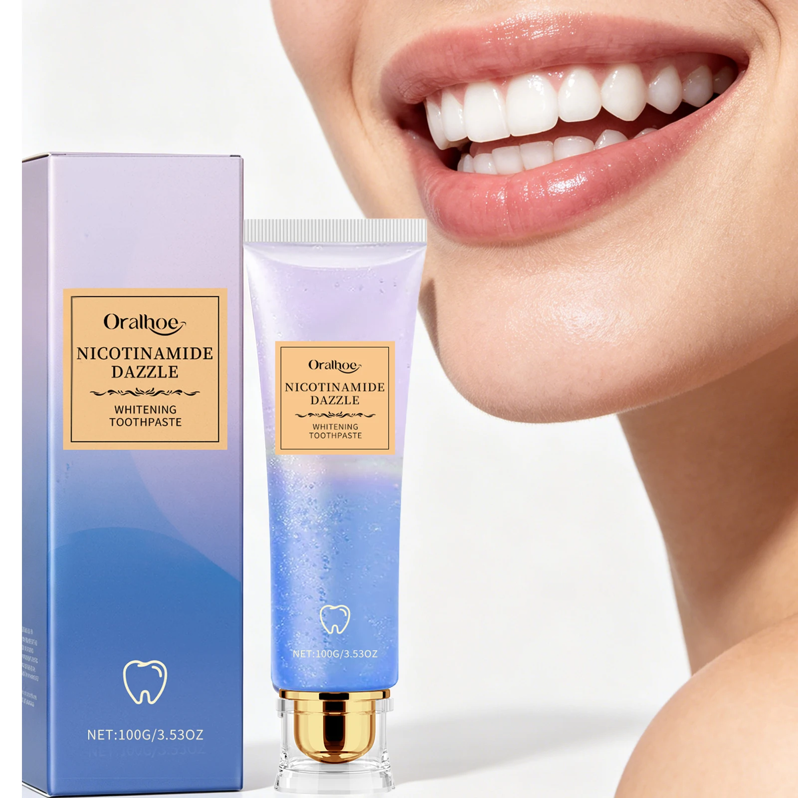 Niacinamide Whitening Toothpaste Prevent Bad Breath Protect Tooth Enamel Freshing Breath Soothing Gum Deep Nourishing Oral Care