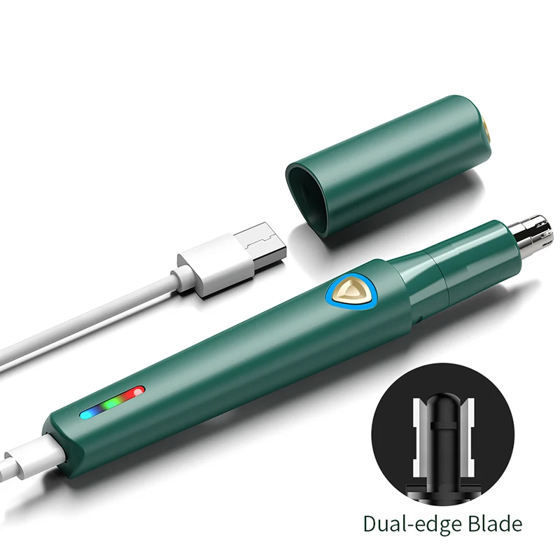 Portable Nose And Ear Hair Trimmer Silent Noise Reduction Personal Care Tool for Home And Travel Use