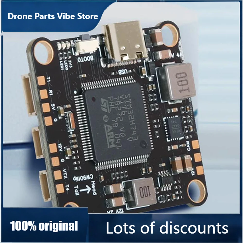 

FyFlyingRC H7D FPV Flight Controller STM32H743 Dual ICM-42688-P Gyro Onboard 128MB Blackbox 12V/2A BEC FPV FC For FPV Racing Dro