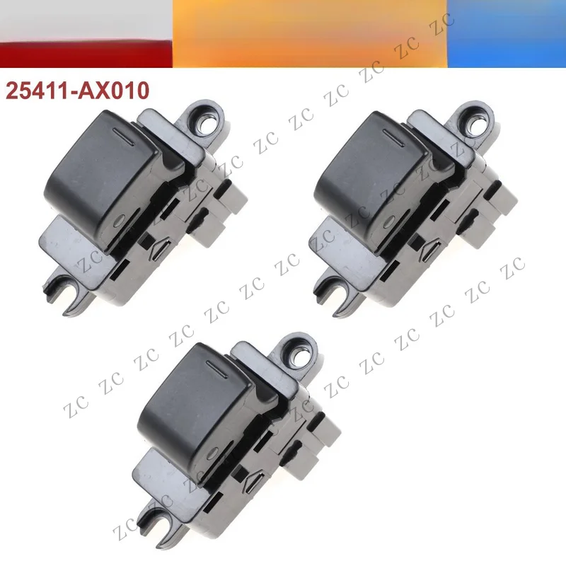 S+ 3X Single Window Switch 25411-AX010 For Nissan Rogue Murano Tiida Navara