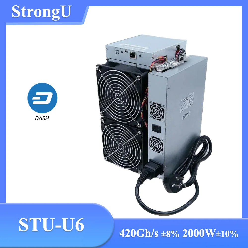 

Used DASH StrongU STU-U6 Asic Miner 420Gh/s X11 algorithm miner better than Antminer D3 D5 Innosilicon A5 A6