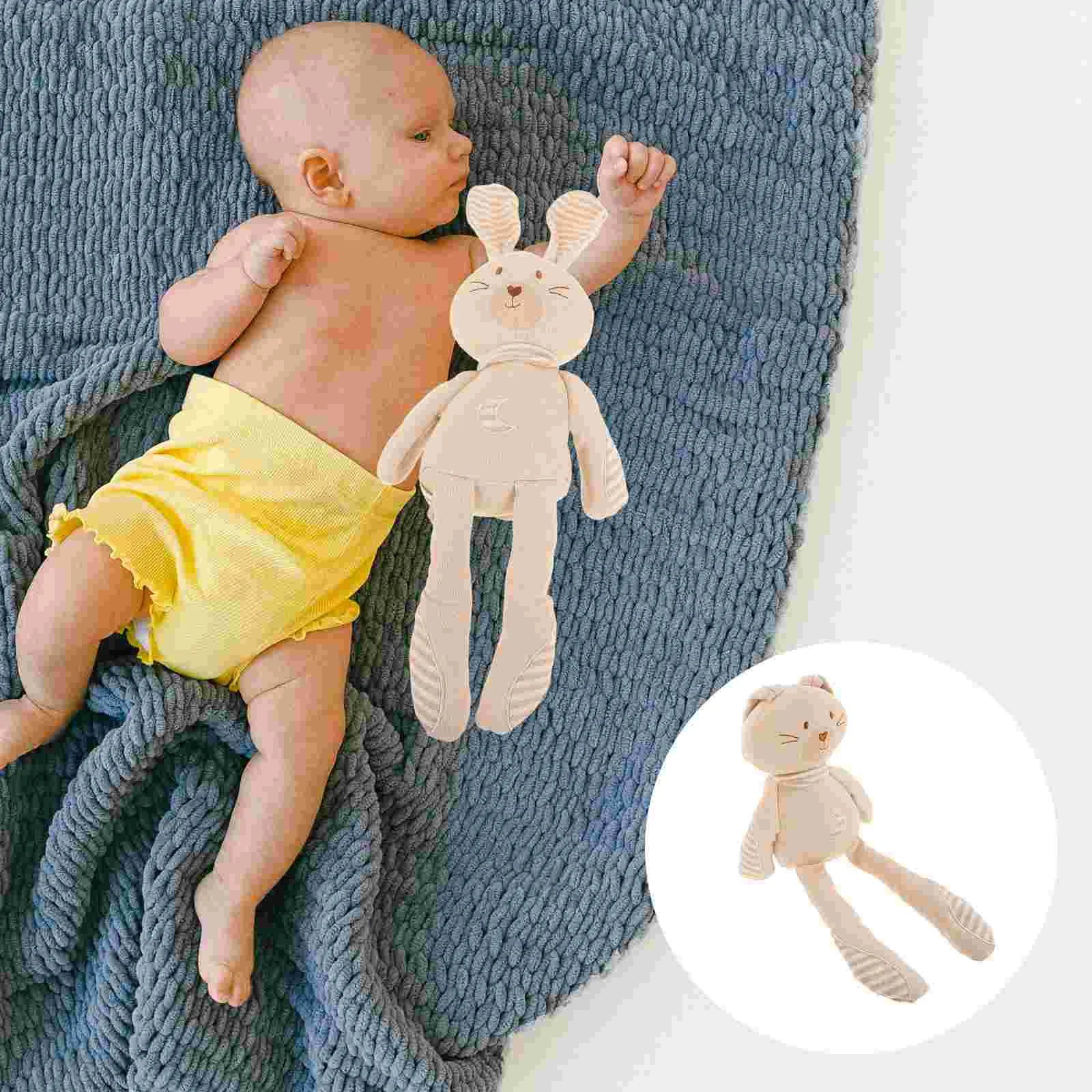 

Organic Cotton Baby Toys Comforter Small Filling Animal Infant Child Stuffed Plush Rabbit