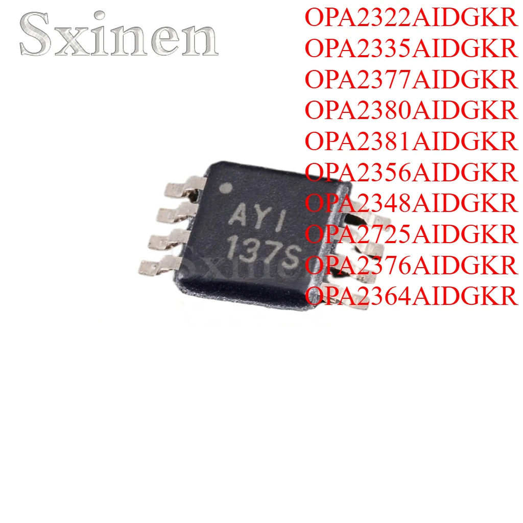 10PCS/LOT OPA2322AIDGKR OPA2335AIDGKR OPA2377AIDGKR OPA2380AIDGKR OPA2381AIDGKR OPA2356AIDGKR OPA2348AIDGKR OPA2725AIDGKR