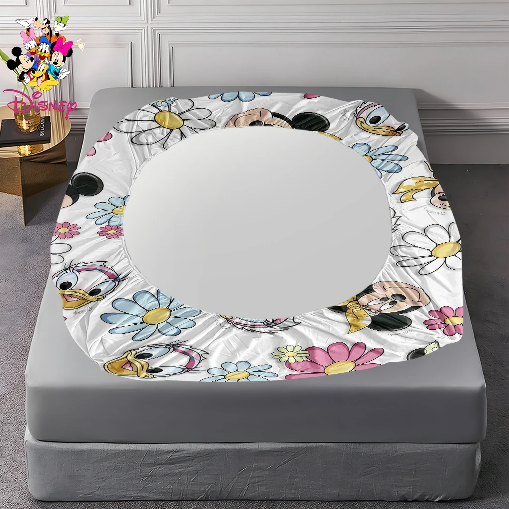 2/3pcs Disney Donald Duck and Mickey Mouse Fitted Sheet Set,Soft and Machine-Washable Fabric  Skin-Friendly & Breathable Bedding