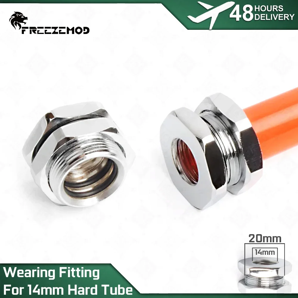 FREEZEMOD Water-cooled Top Water Injection Joint G1/4 Thread Straight Insertion 14mm Hard Tube HCBJT-V3