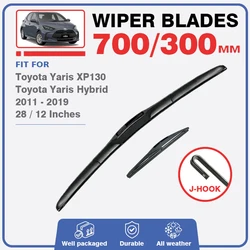 Front Rear Wiper Blades For Toyota Yaris Vitz 2011 - 2019 XP130 Hybrid Windshield Window Windscreen Car Accessories Refills 2017