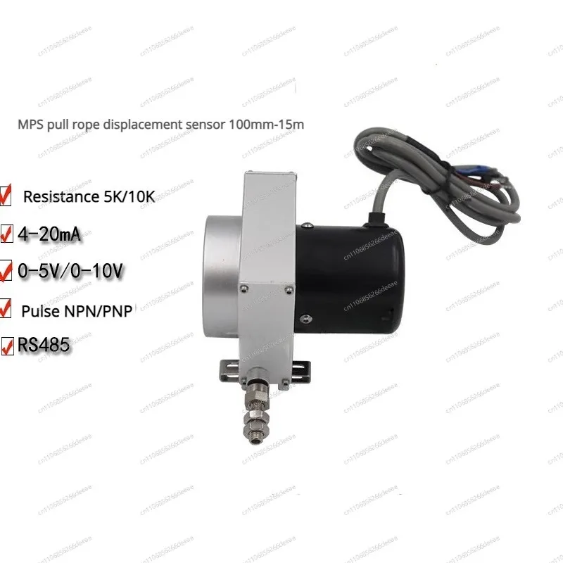0-10V 15-24V Power Supply WPS/MPS Drawstring Type Displacement Sensor High Precision Drawstring Encoder Drawstring Ruler