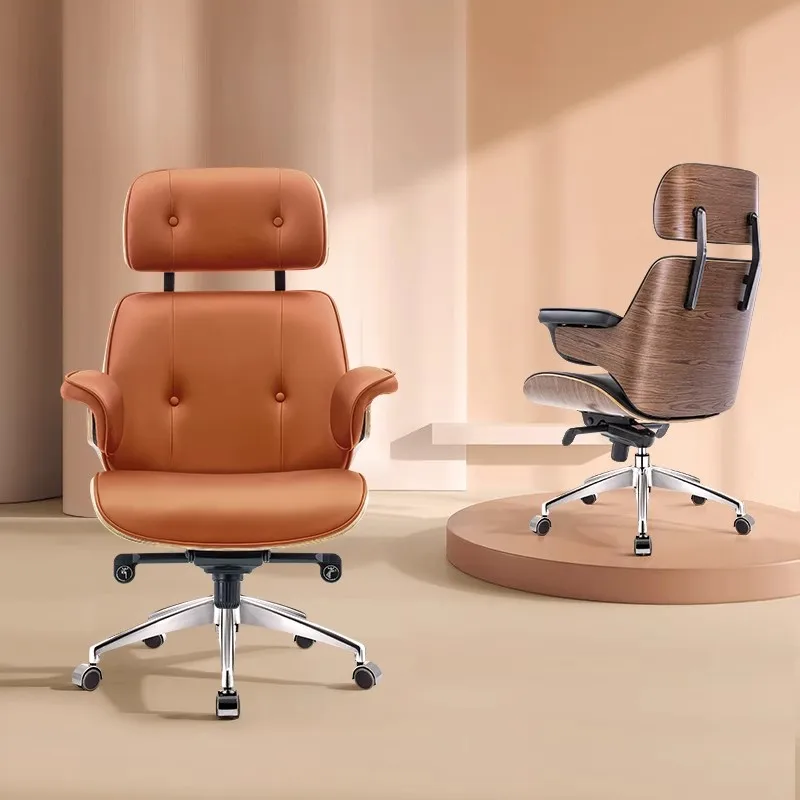 Ergonomic Leather Office Chair Electronic Sports Desk Boss Chair Computer Chair With Comfort Features