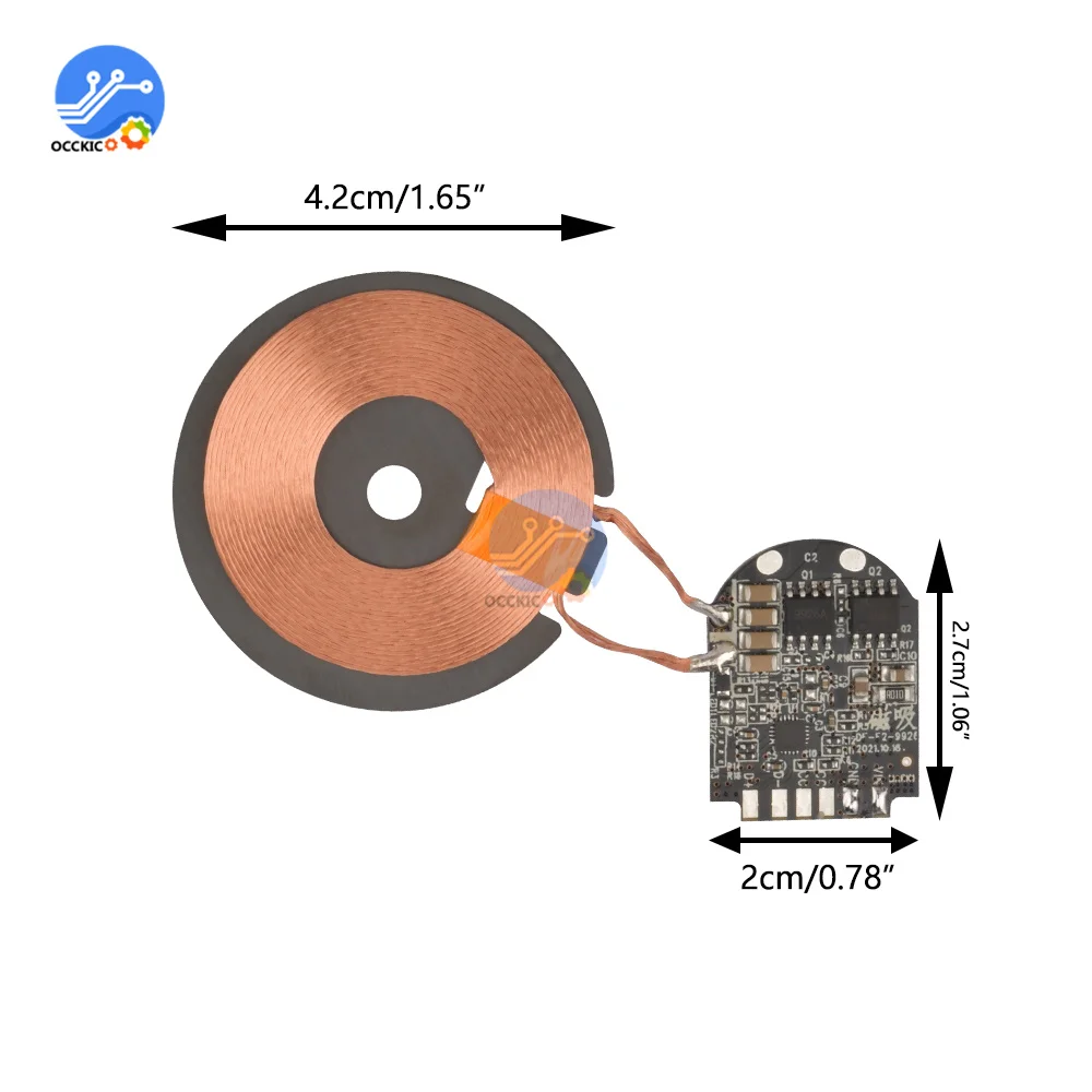 Circuito PCBA del trasmettitore del modulo del caricatore Wireless ad alta potenza da 15W per il supporto della bobina Qi ricarica rapida PD