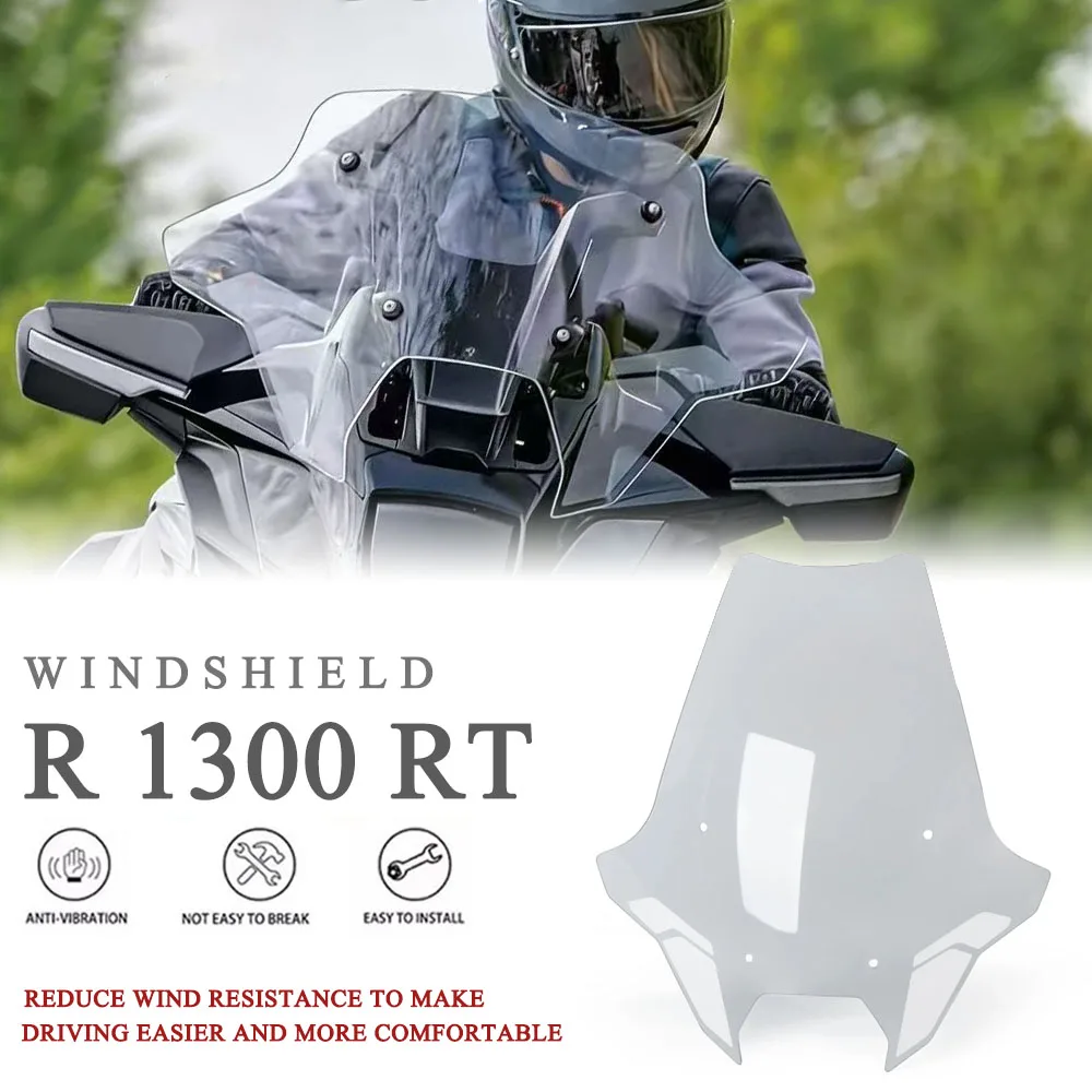 

For BMW R1300 RT R1300RT R 1300 RT 2025 2026 New Transparent Motorcycle Windshield Wind Deflector Windscreen Accessories
