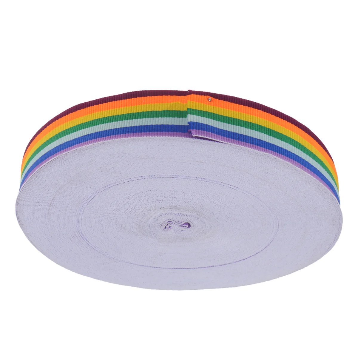 

Colorful Stripe Dacron Ribbon Roll Accessories for Clothing Home Textiles Shoes Bags 2.5cm Width 45m Length Ribbon