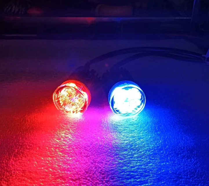 2PCS Bright 12W Led Car surface mounted strobe warning light,4Leds flashing light,Led Hideaway light,Emergency light,waterproof