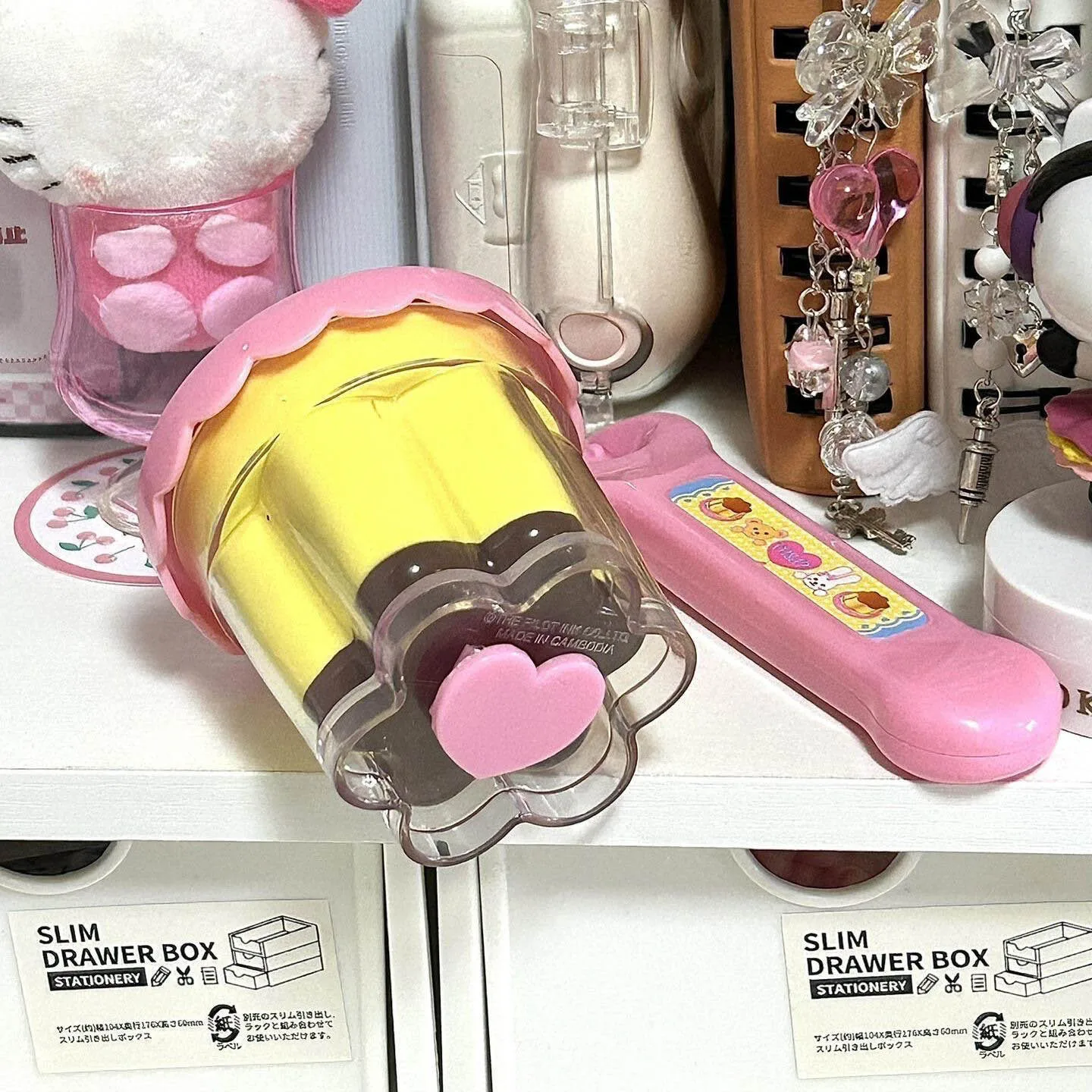 Japanse Leuke Pudding Jelly Poppenhuis Accessoires Simulatie Pudding Lepel Set Kinderen Speelhuis Voeden Speelgoed
