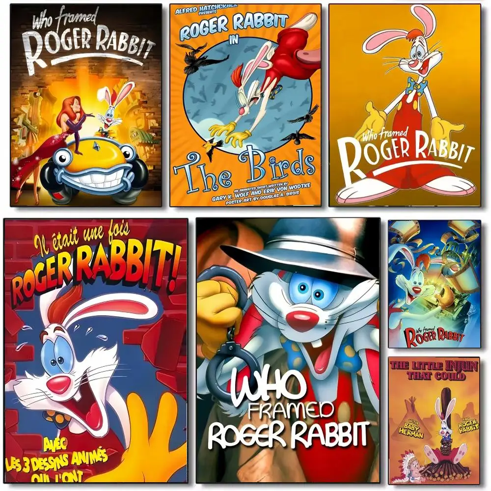 Movie Who Framed Roger Rabbit Poster Wall Art Printed Decor Sticker Stylish Home Gift for Living Room Bedroom Corridor Cafe