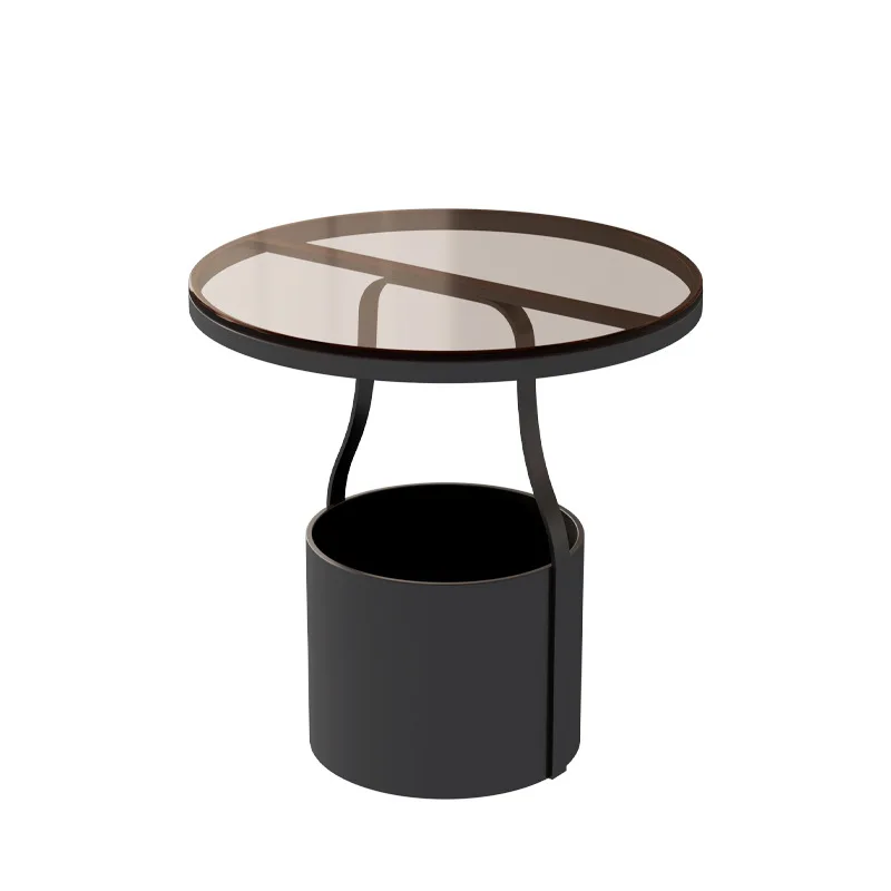 

Simple mini small coffee table simple creative round table bedroom bedside table
