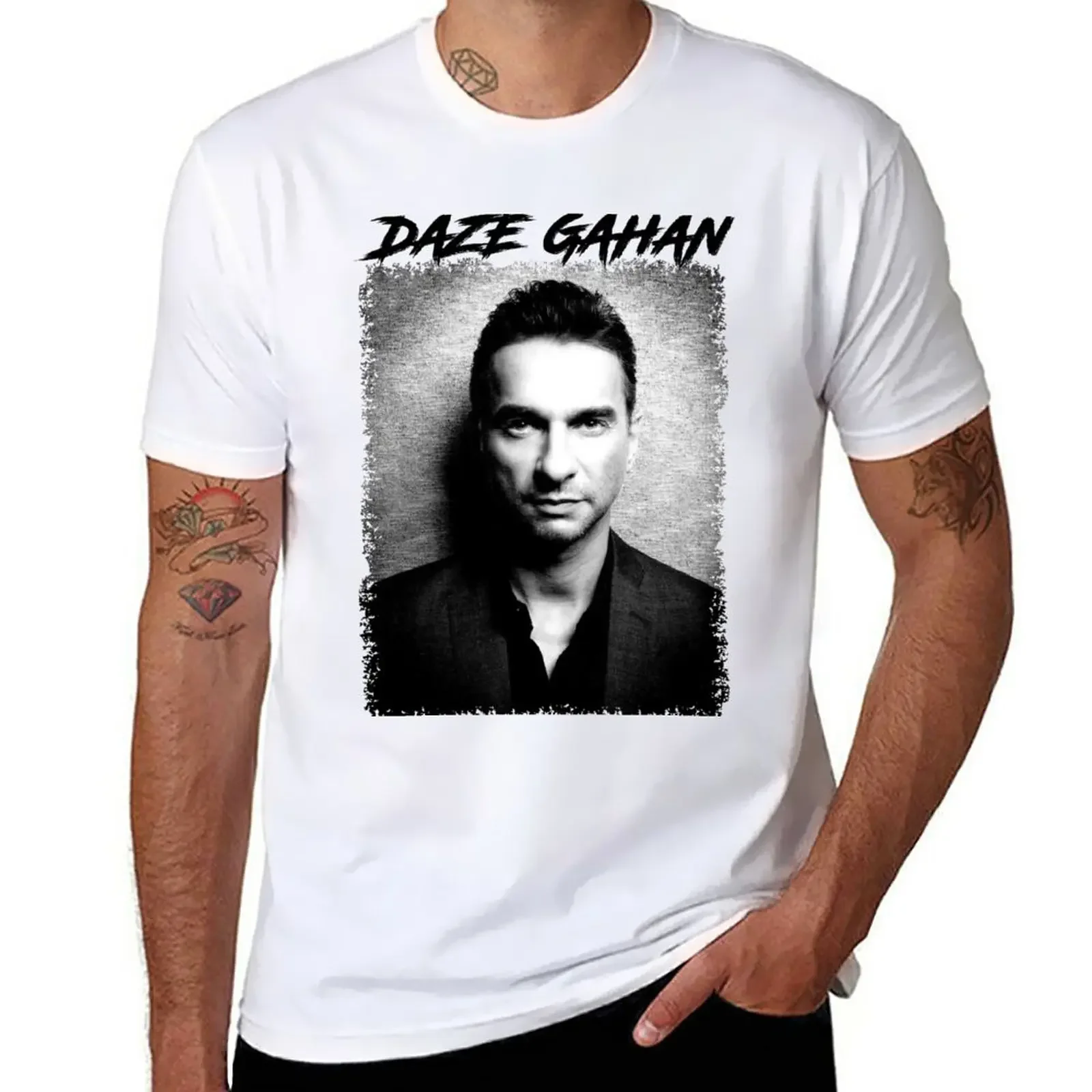 Dave gahan Design T-Shirt Aesthetic clothing korean fashion men graphic t shirts