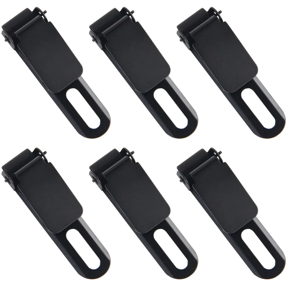 6PCS Sheath Holster DIY Accessory Black Oxide Finish Tactical Steel Concealment Loop Clip Slim 2.2 With Chicago Screws