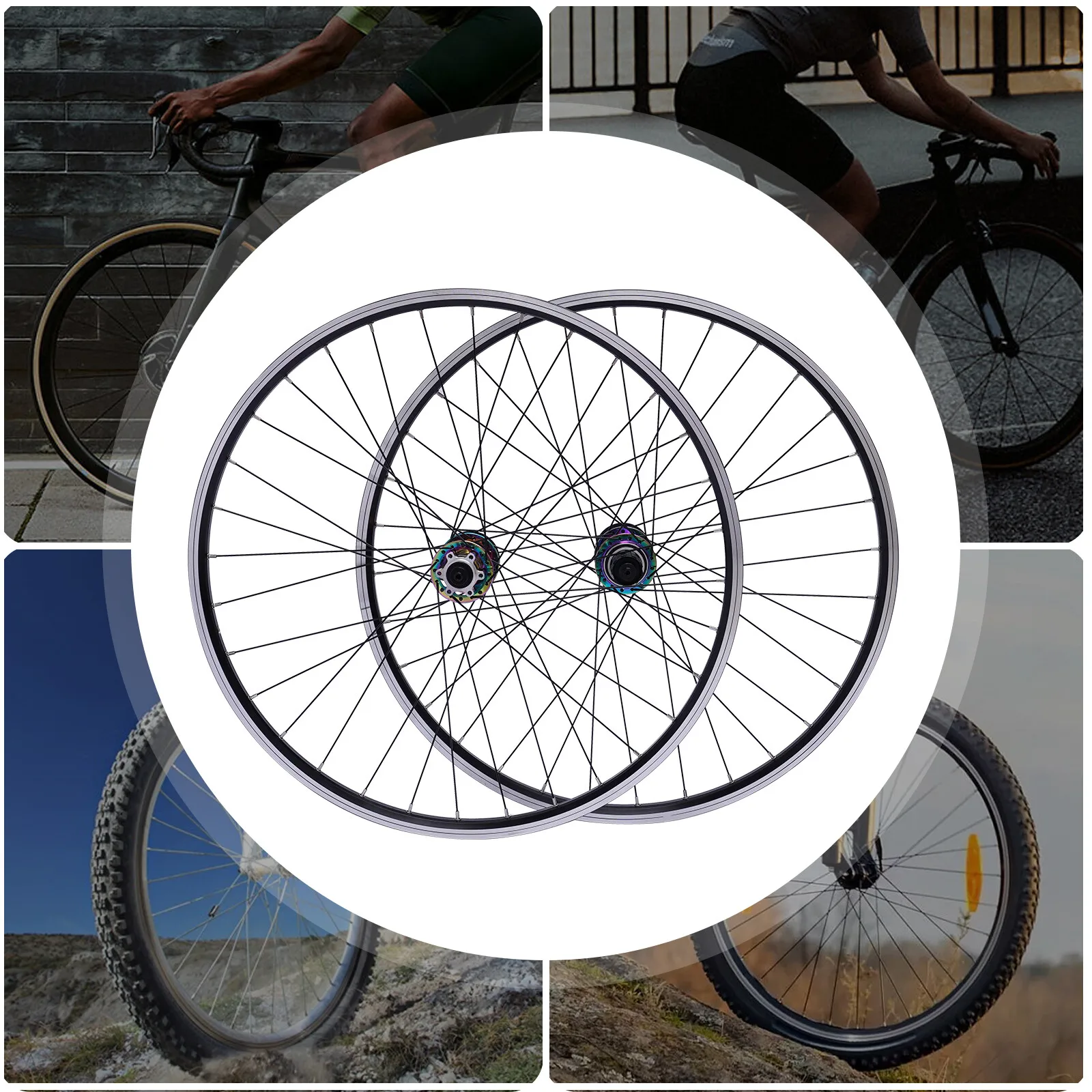 

29-дюймовый комплект колес для велосипеда MTB, быстросъемный обод дискового тормоза втулки из алюминиевого сплава