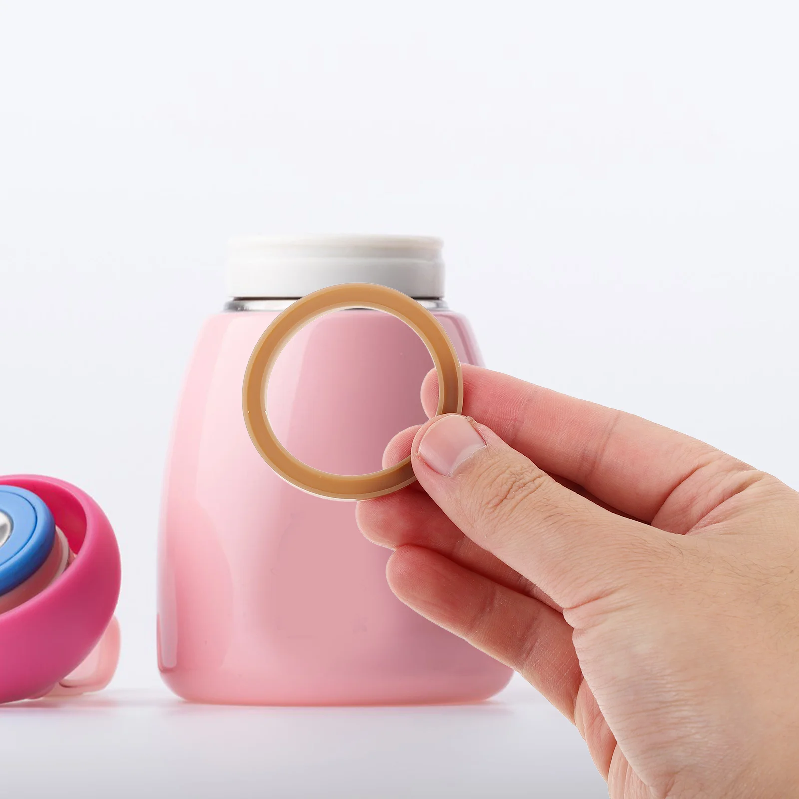 

10 шт. силиконовые уплотнительные кольца для замены изолированной крышки, герметичная герметичная прокладка, универсальная прокладка для детских бутылочек, уплотнения для банок