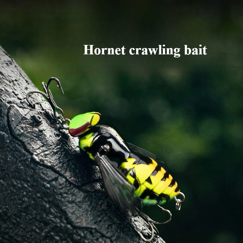 

1pcs 4.2g-40mm Wasp Fishing Bait Floating Insect Bionic Lure Artificial Bass Carp Pike Fishing Black Sea Bass Pout Bait