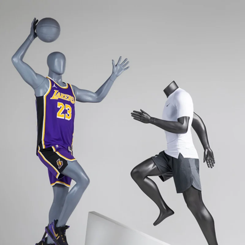 Sports model, running and playing basketball doll mannequin frame