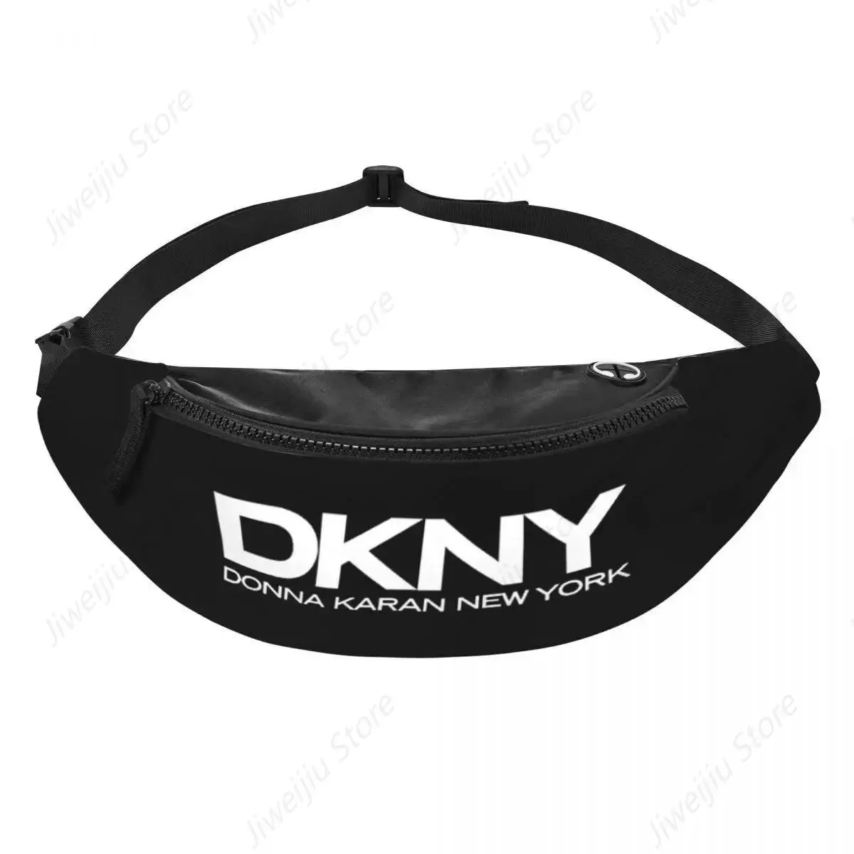 White DKNYs Fanny Pack Women Men Custom Crossbody Waist Bag for Traveling Phone Money Pouch