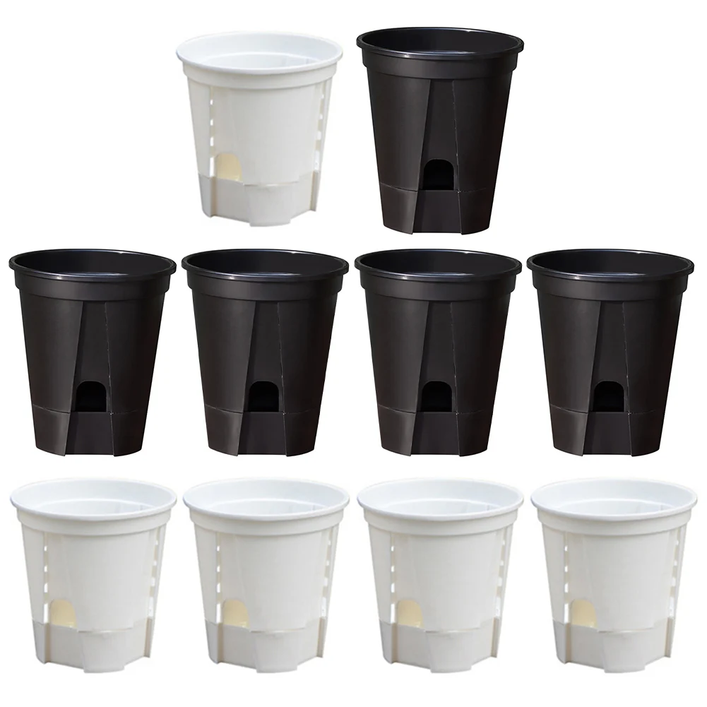 Decorative Plant Pots Versatile Flower Pots 180mm Self-Watering Pots Excellent Drainage System Hassle-free Setup