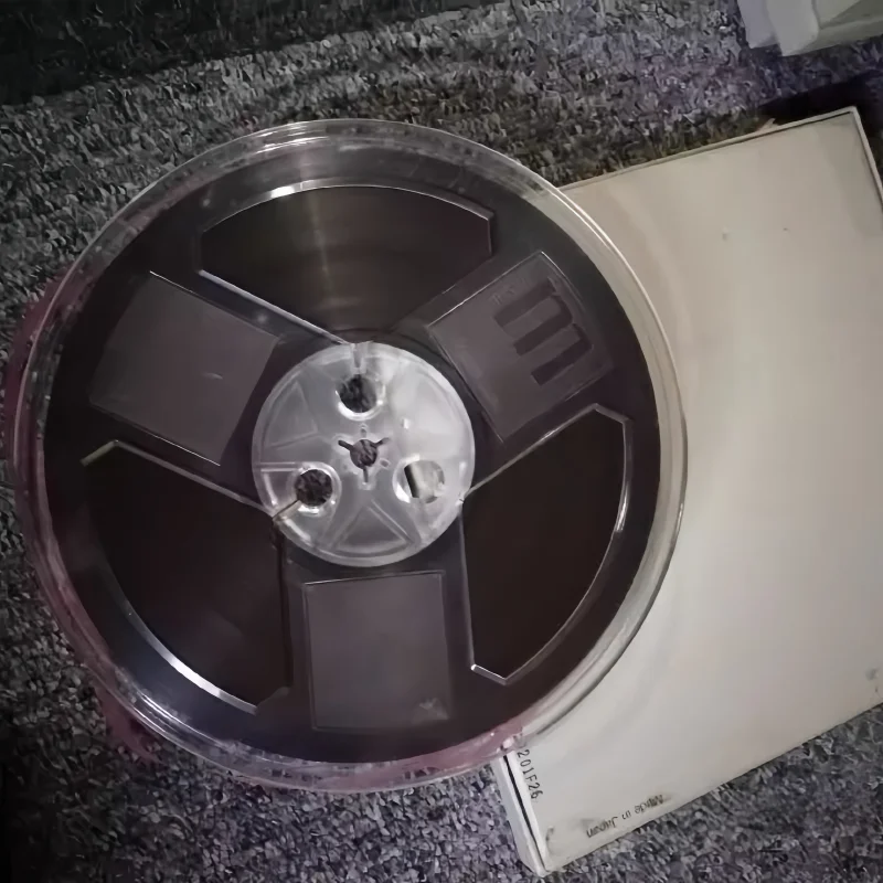 Used Maxell PM50-7B 7 Inch 1/4  370m Open Reel Tape Super Thick Black Coated Tape No Shedding Plastic Reel