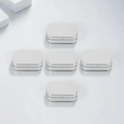 

5Pcs Candy Iron Storage Boxes Small Storage Organizer Rectangular Case for Keys USB Gifts Small Object Holder
