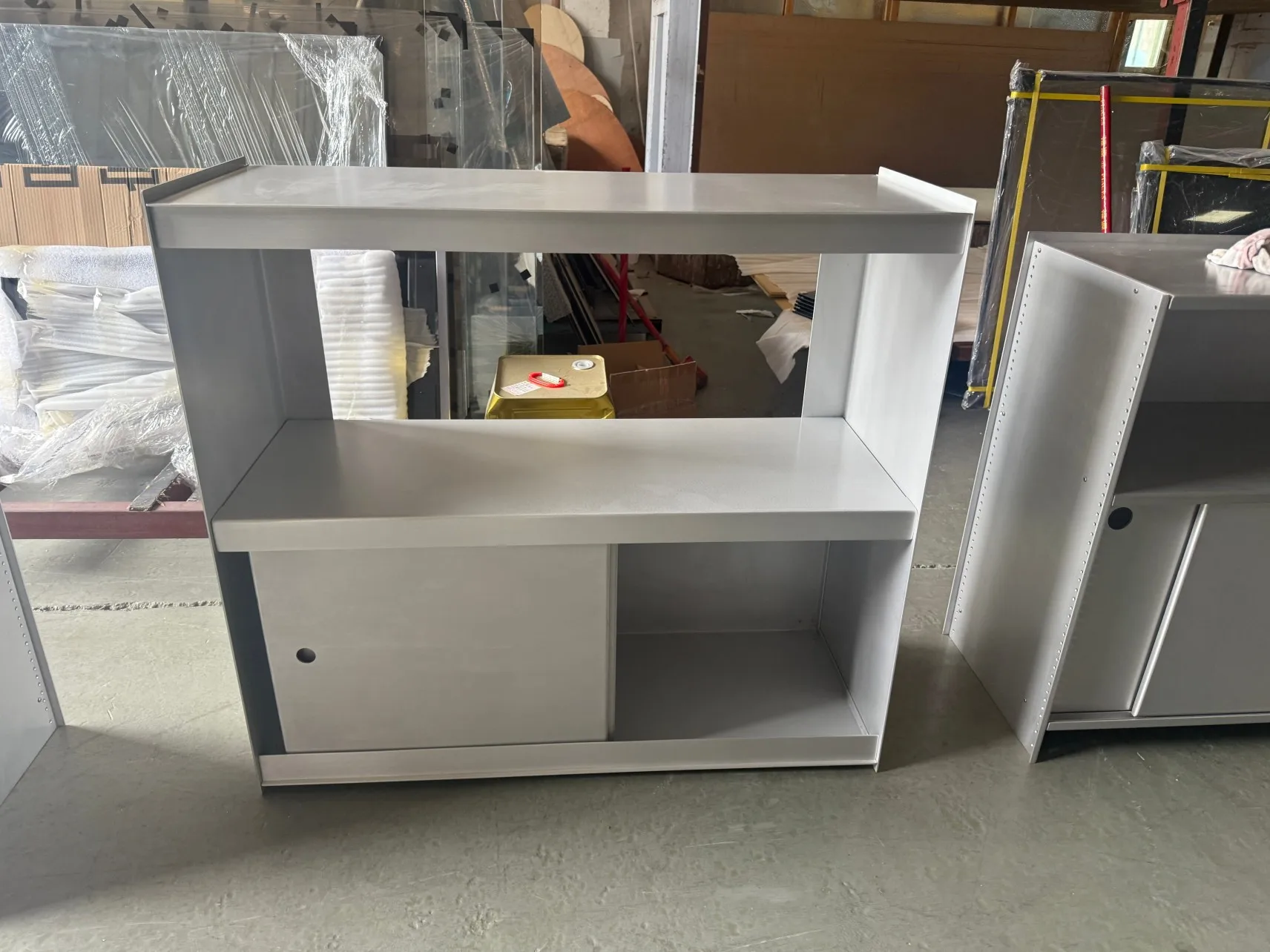 &Modern Luxury Cabinets Aluminum Alloy Sideboards with Waterproof and Moisture-proof for Kitchen
