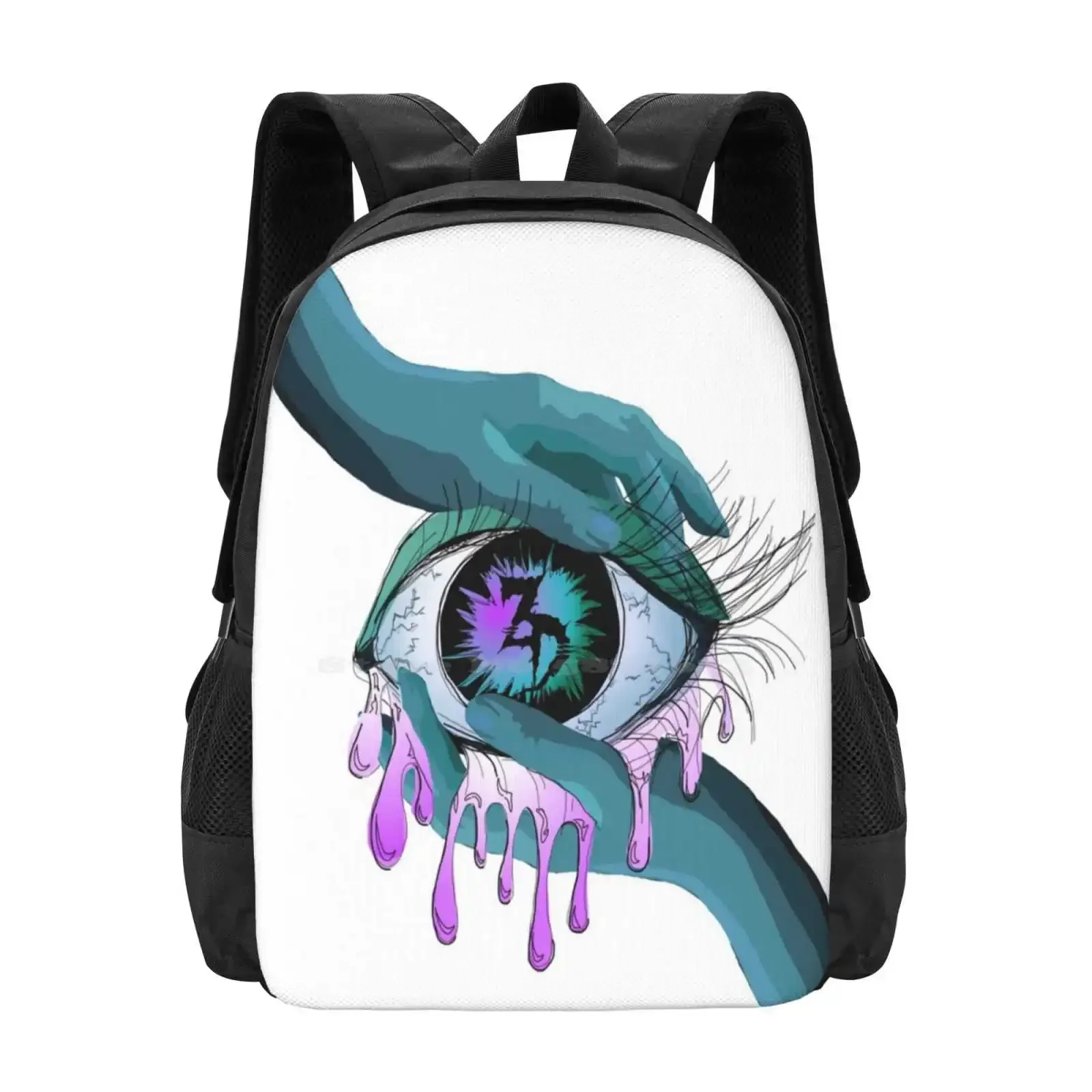 

Zeds Dead Edm Eye Art Hot Sale Schoolbag Backpack Fashion Bags Zeds Dead Edm Illenium Bassectar Rave Basshead Trippy Art Alison