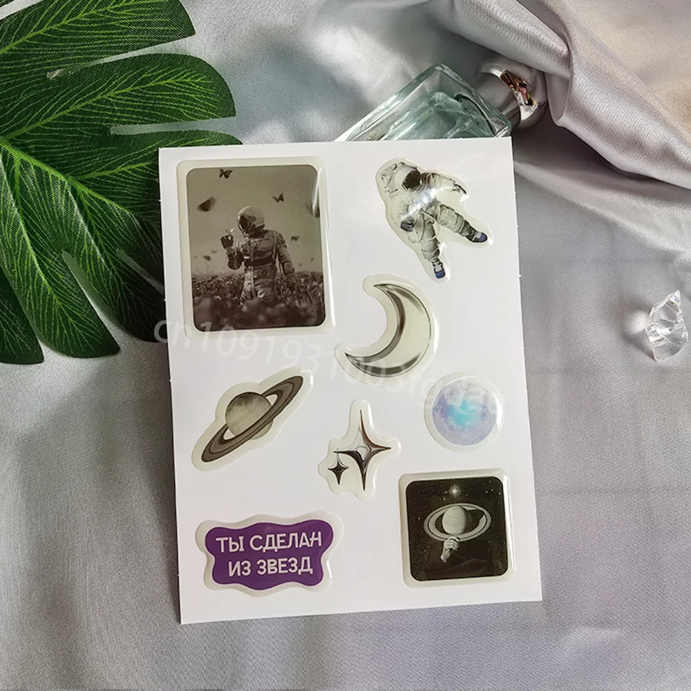 

3D phone case dome epoxy sticker custom resin label popular decorative cute crystal gel logo jelly DlY raised personalized shape