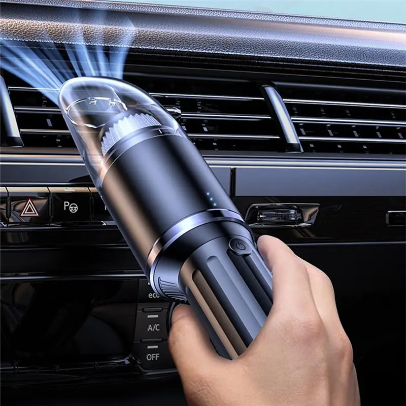 AA10RR Car Vacuum Cleaner Wireless Handheld Super Suction Portable Dual-Purpose Vacuum Cleaner Auto Home Pet Hair Clean-Black