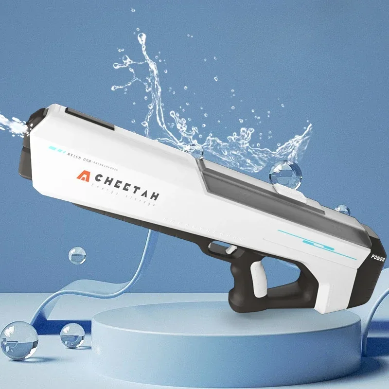 W pełni elektryczny automatyczny pistolet do przechowywania wody przenośny dziecięcy letni fantazyjne zabawki walki na plaży o gry dla dzieci