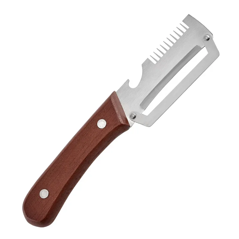 3 In 1 Multifunctional Peeler For Soft And Hard Produce Featuring Stainless Steel Blade And Bottle Opener Function