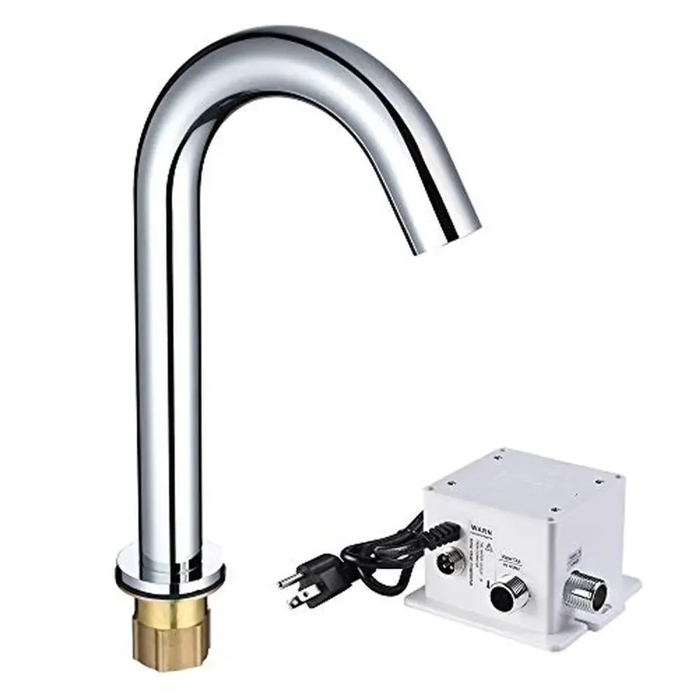 Sensor Operated Touchless Faucet Brass Deck Mount Mixer Tap NSF CUPC Certified