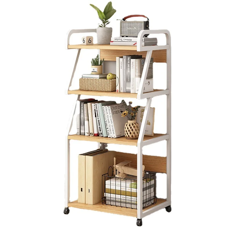Printer storage rack, floor-standing, movable multi-layer storage rack, study room bookshelf, office computer stand holder