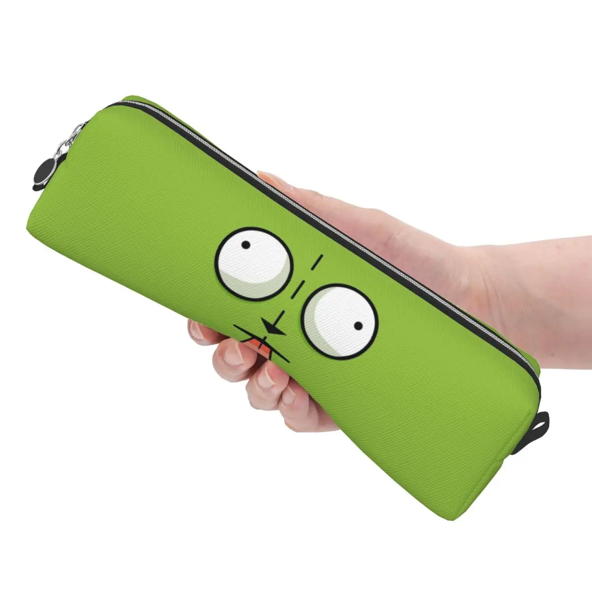 Classic Invaders Zim Cartoon Pencil Cases Pencil Pouch Pen Box for Girls Boys Big Capacity Bag Students School Zipper Stationery