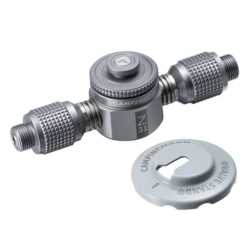 Camping Stove Propane Gas Canister Converter One Divides Into Three Outlet Nozzle Transfer Adaptor Aluminum Alloy Outdoor