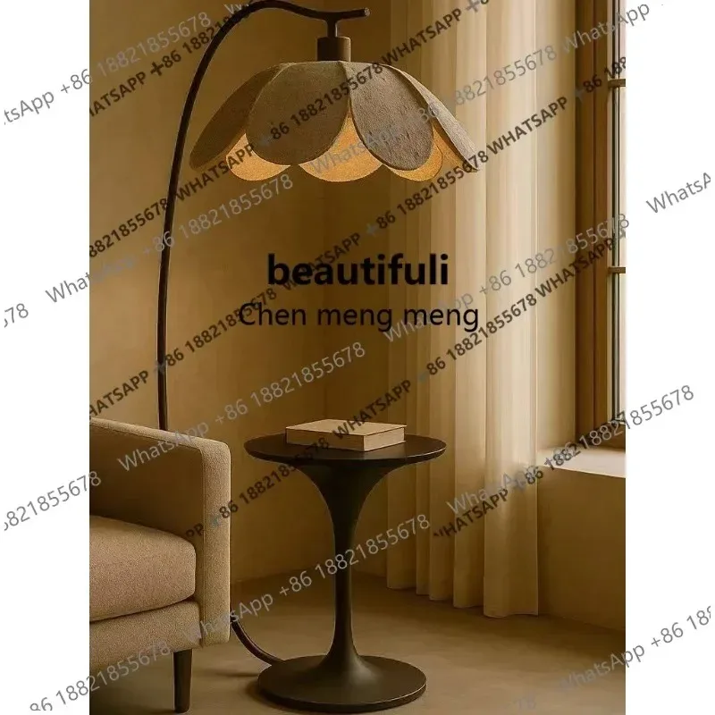 Modern simple wrought iron floor lamp, living room bedroom reading lamp, niche designer decorative lamp