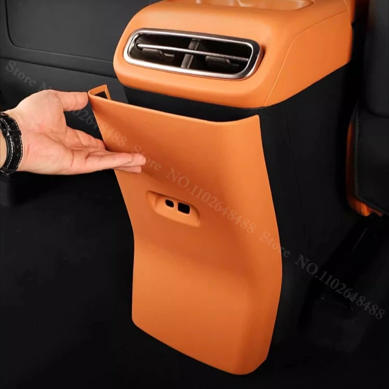 

For Leapmotor C10 2024-2026 Rear Armrest Box Anti Kick Pad Scratch-resistant ABS Protection Cover Frame Car Interior Accessories