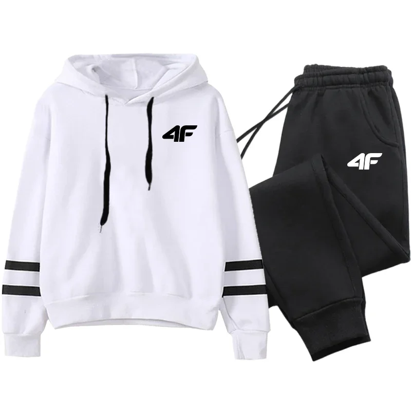 Daily Sports Women's Tracksuit Hoodies Stripe Casual Hot Sales Single Piece Sweatshirts and Sweatpants Comfort Outdoor Jogging