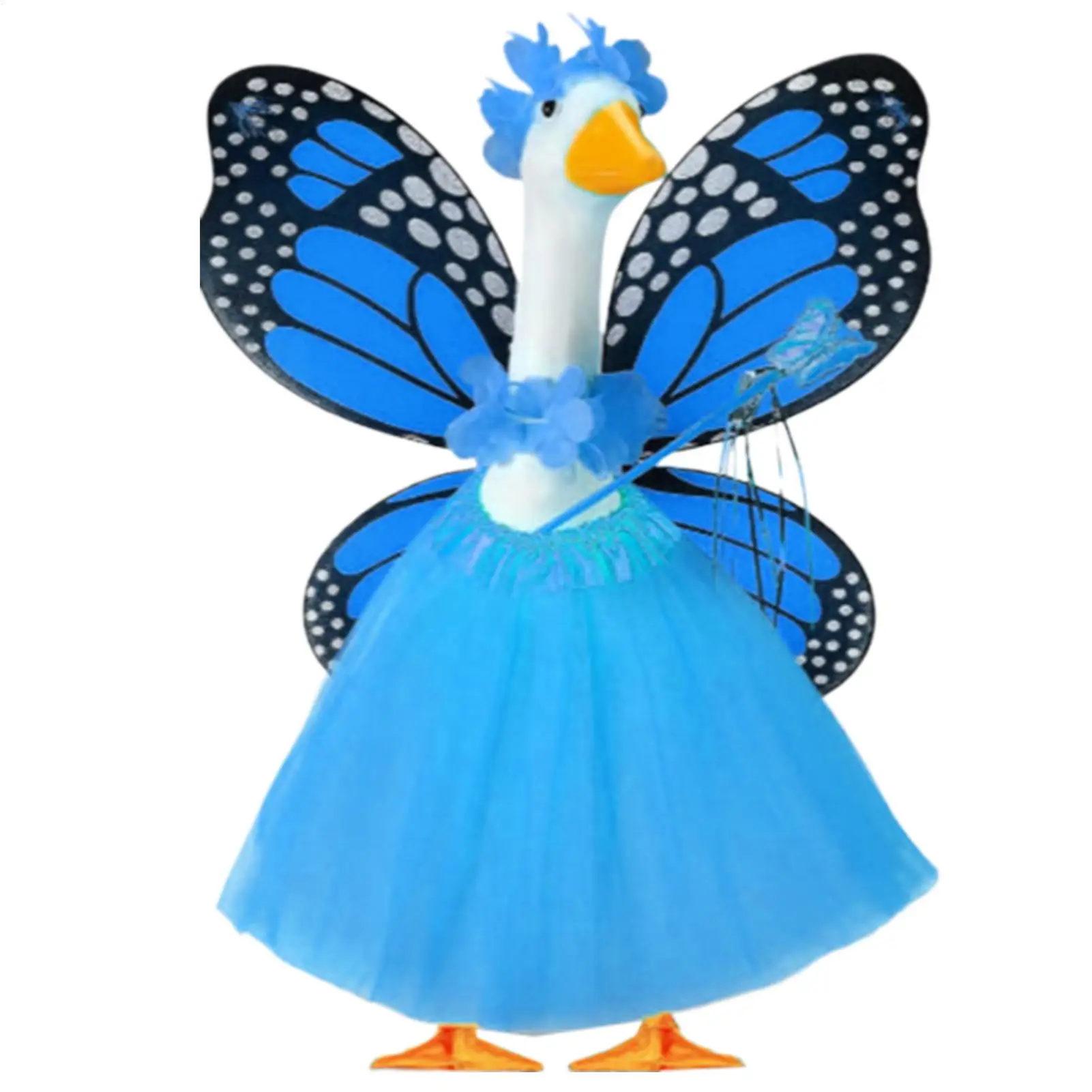 

Костюм для садовой гусыни в стиле бабочки, наряд для патио, фигурки, садовой гусыни, косплей-костюм для сада, двора, газона, патио, внутреннего двора, балкона