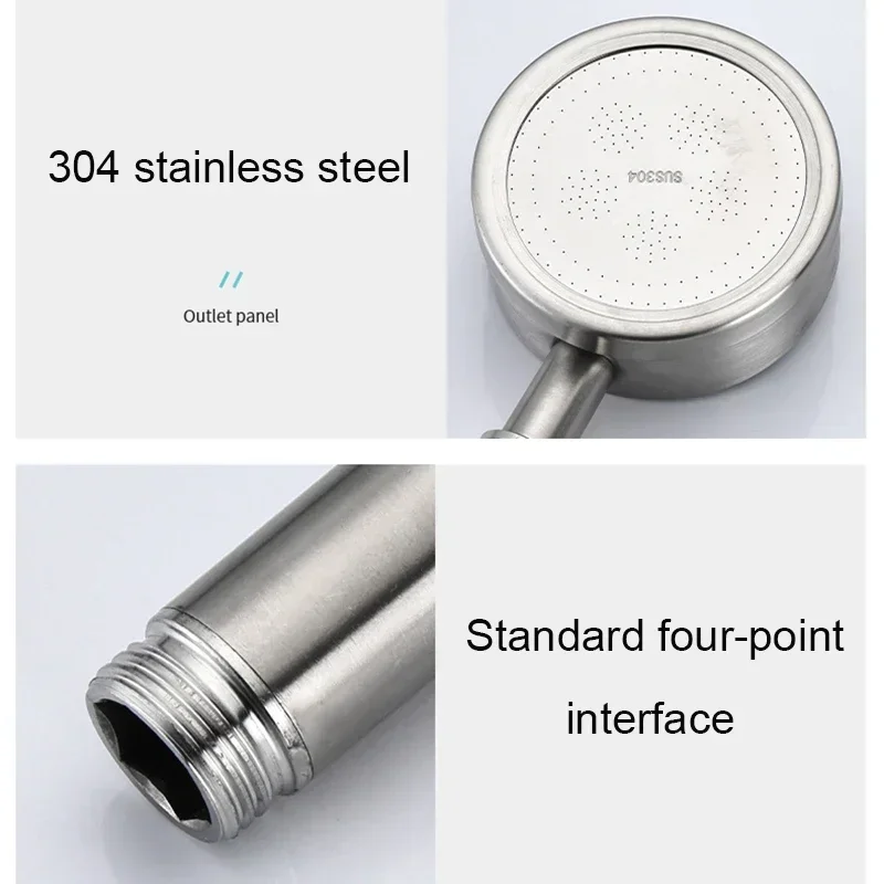 Xiaomi Shower Head 304 Stainless Steel Showerhead High Pressurized Faucet Mijia Shower Set Smart Bathroom Items Douche Accessory