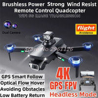 Professional Brushless 4K Avoiding Obstacles RC Drone Quadcopter 5G GPS Optical Flow Smart Return Headless Remote Control Drone