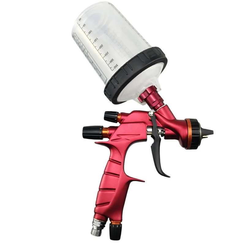 2026 New Eco-Friendly HVLP Aluminium Alloy Spray Gun for Adapter Wash-Free Paint Cup for Automotive Clearcoat Spraying OEM