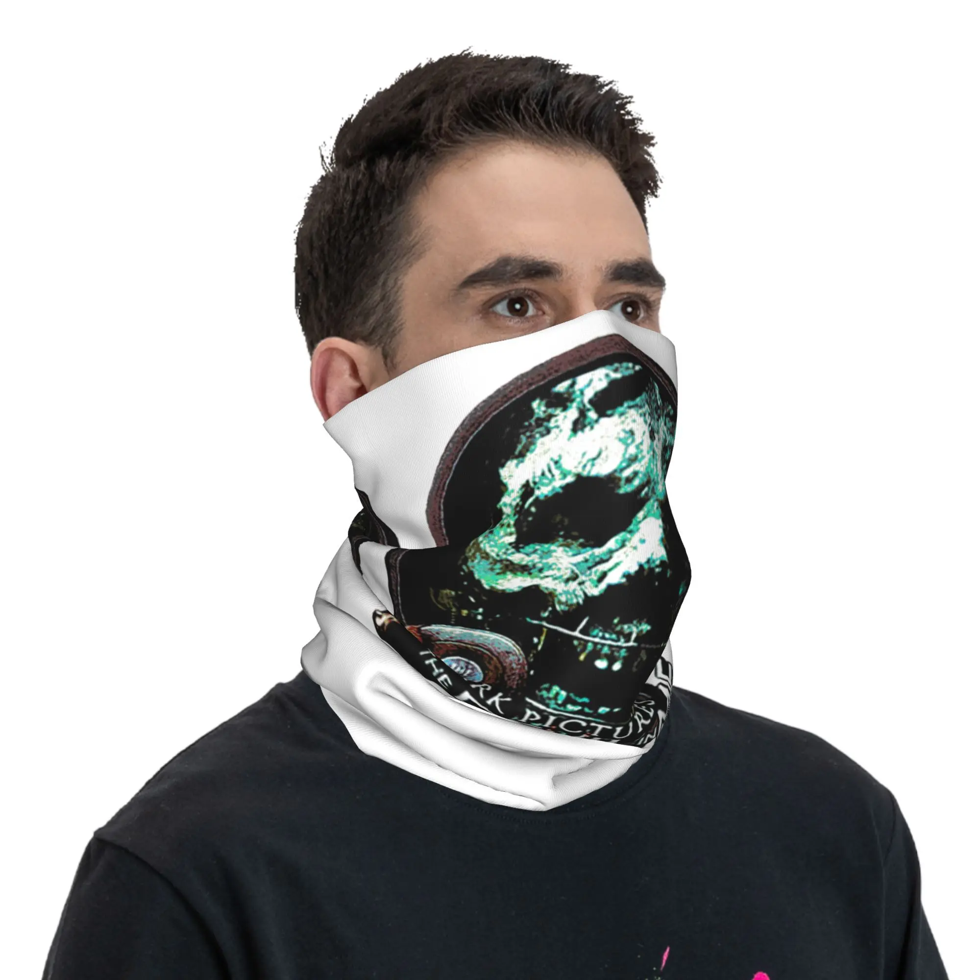 The Dark Pictures Anthology Game Bandana Neck Gaiter Printed Face Scarf Multifunction Balaclava Hiking Fishing For Men Women